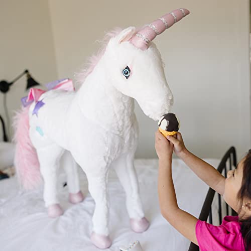 Melissa & Doug 8801 Giant Unicorn - Lifelike Stuffed Animal thumb #2