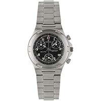 Reloj cronógrafo Edox Delfin cuarzo swiss made, sumergible 100 metros, Negro , 32 mm, Pulsera