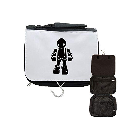 Neceser de viaje para colgar Robots para niños, Negro , talla única