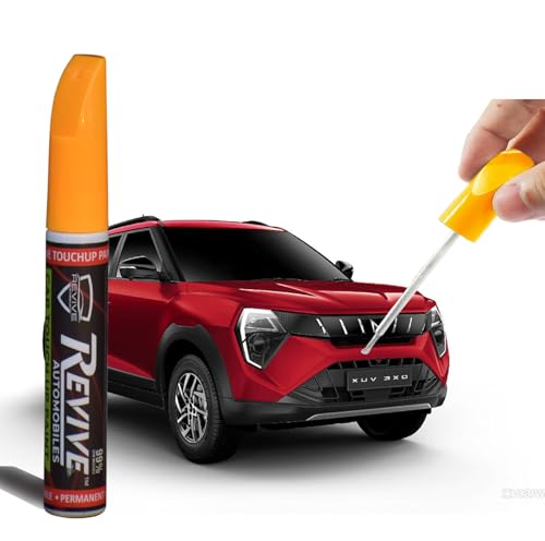 Image of Mahindra XUV 3XO colors Revive touchup paint pen, factory Quality & matched 2K paint (Tango Red (MM9314))