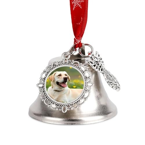 Labrador Retriever Dog Lazy Time Funny Christmas Bell Ornament Cute Xmas Tree Hanging Pendant Decoration for Holidays Party