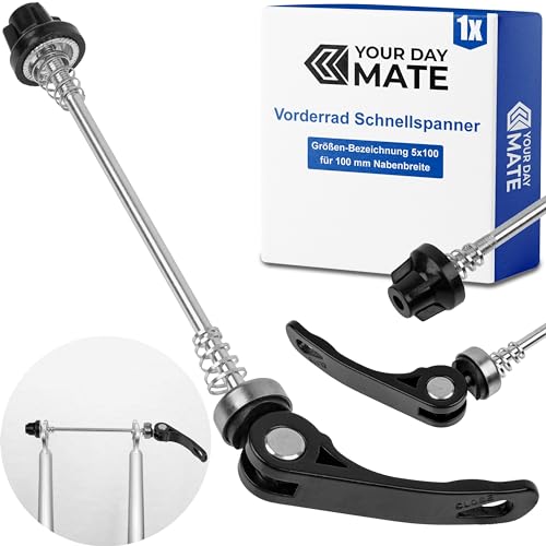 Vorderrad Schnellspanner, 1 Pack, in Schwarz, Größe 5x100, für 100 mm...
