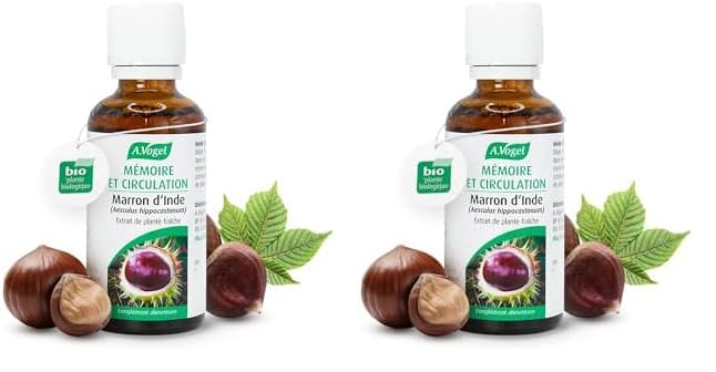A.VOGEL – Marron d'Inde – Mémoire & Circulation - Drainage lymphatique – Lutte contre les jambes lourdes, enflées & douloureuses – Extrait de Plante...