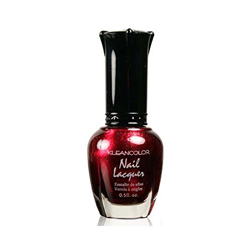 1 Kleancolor Nail Polish Lacquer #161 Metallic Red Manicure + Free Earring Gift