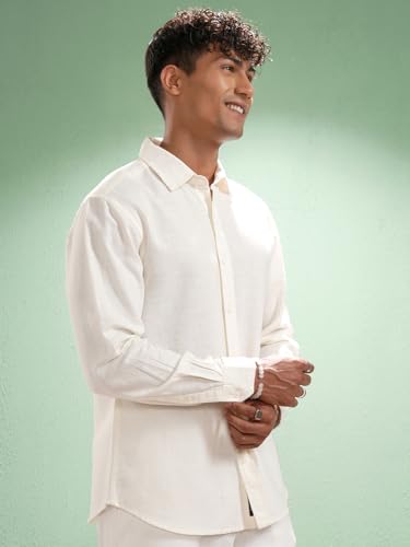 Image of Highlander Men's Relaxed Fit Casual Shirt | Cotton Linen | Relaxed fit | Full Sleeves