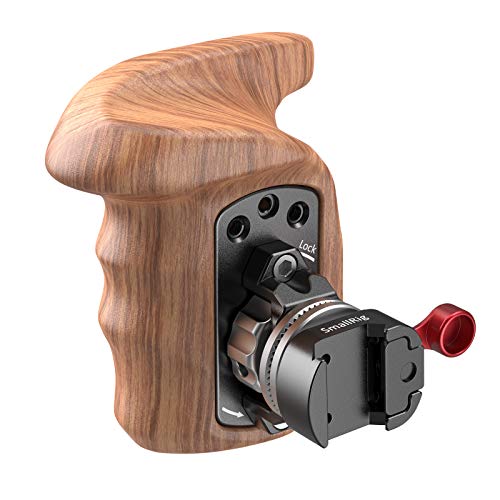 Flash Deals - 60% OFF SMALLRIG Right Side Handle Kit with Wooden Rosette Grip and NATO Rail Clamp – 2117
