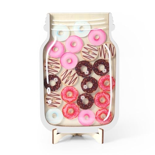 Magnetic Donut Reward Jar, Classroom Reward Jar for Kids Personalized Class Donut Incentive Jar System for Classroom Home Kids Students Positive Behavior Reward Chart Board