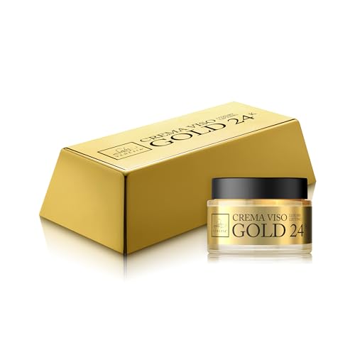 Lady Venezia – Crema Antirughe Donna 50 Anni – Rimpolpante Viso, Collo e Décolleté – Trattamento Viso Oro Colloidale - Gold 24K – 30 ml – Made in Italy