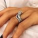 Silverly Anillo Hombres Mujeres en Plata de Ley 925 Oxidada Serpiente Torcida Ojos Rojos Imagen de Silverly Anillo Hombres Mujeres en Plata de Ley 925 Oxidada Serpiente Torcida Ojos Rojos