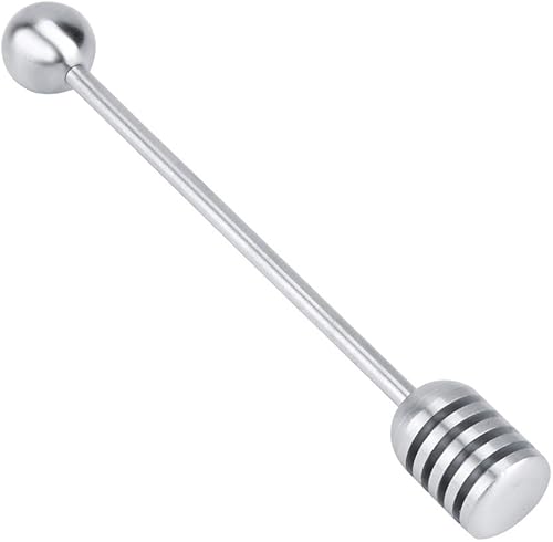 Barra de miel y jarabe, cuchara de miel de servidor de acero inoxidable 304 para recipientes de tarro de miel de 6.3 pulgadas