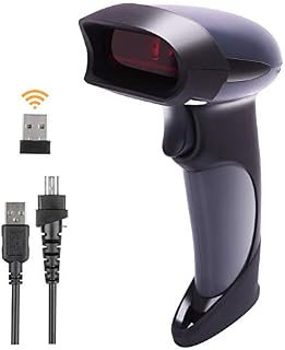 Wireless Handheld Barcode Scanner BEVA 2-in-1 Wired Bar Code Reader 2.4GHz Wireless