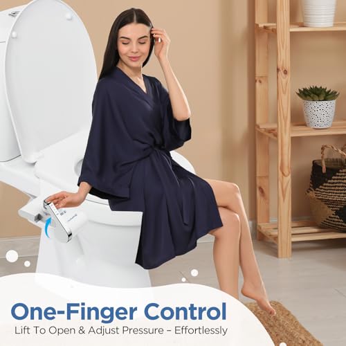 image for HOPOPRO Bidet with Single Finger Water Pressure Control, Self Cleaning