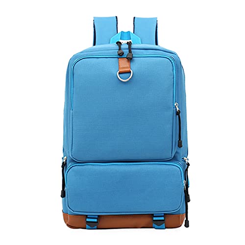 Sac à dos Oxford bleu clair grande capacité unisexe taille M