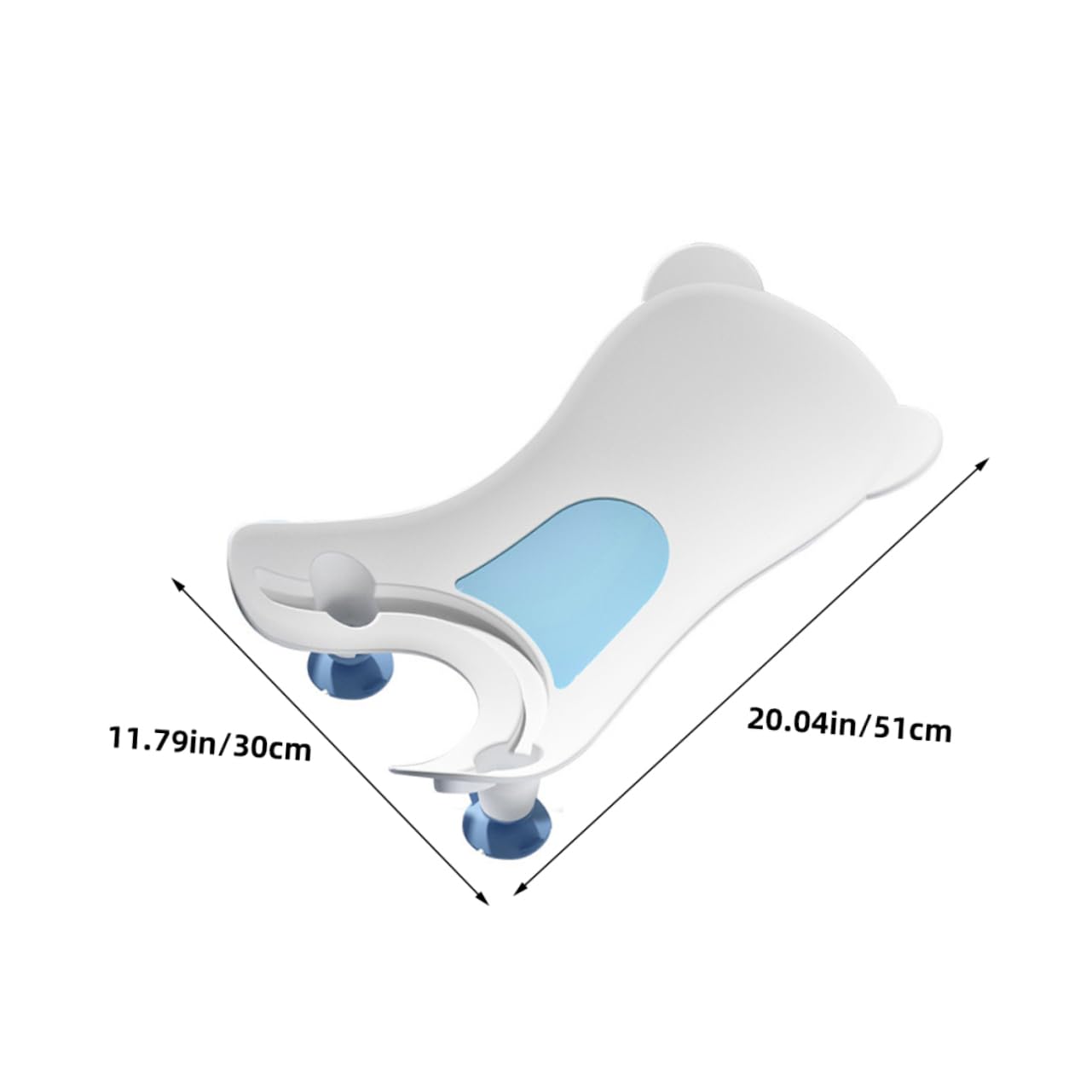 Bañera Ergonómica para Recién Nacido Cuenco Portátil de Seguro para Baño Lavado de Cara y Manos Cojín Cómodo para Bebés Diseño y Fácil de Transportar