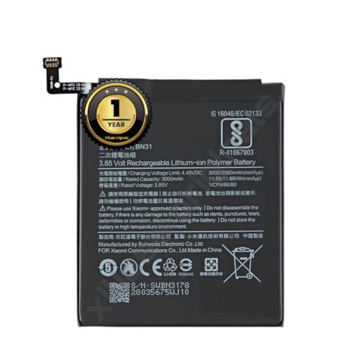 Image of BN31 Battery for Redmi Note 5A / 5A pro /Y1 Pro /MI A1 | Y2 | S2 | Y1 Lite Battery with 1 Year Warranty**(B21)