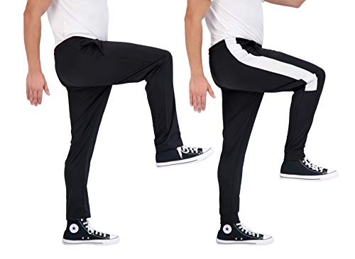 Unipro Mens 2-Pack Fleece Jogger Sweatpants Active Casual Athletic Track Pants With Pockets Workout And Training Clothes (As1, Alpha, L, Regular, Regular, Black-Black) #TOP3