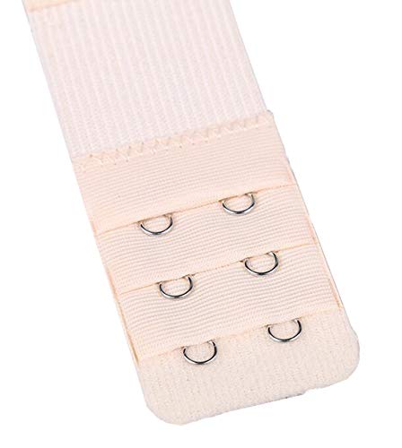 Ktobtel 8 Pieces Women Bra Extenders 2 Hooks 3 Rows Elastic Bra Band Hook Strap Extensions Bra Accessories (Multicolor) #TOP6