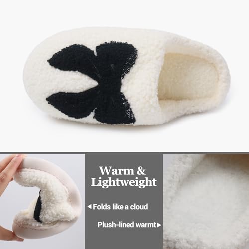 House Slippers for For Women & Teenagers | Non-Slip Cozy Warm Fuzzy Indoor/Outdoor Shoes Holiday Gift Slippers3