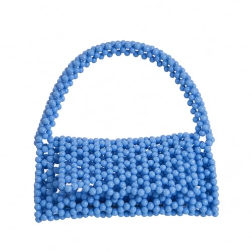 Image of YUSHINY Candy Color Acrylic Beaded Hollow Handbag Evening Clutch Triangle Bags for Wedding Party | Acrylic