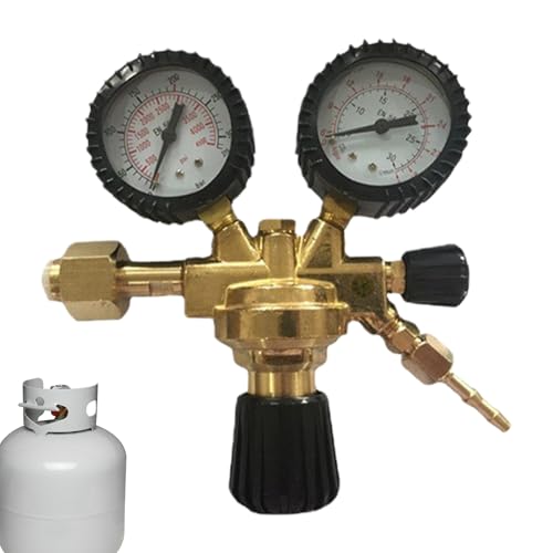 Régulateur de pression de dioxyde de carbone pour poste à souder et manomètre à double échelle - 2