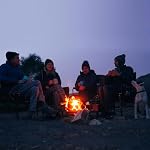 SUNNYFEEL Oversized Camping Chair Portable Directors Chairs with Side Table - Image 2