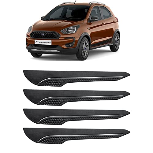 Image of AOSIS-Car Bumper Protector /Bumper Guard for Ford Freestyle with Single Chrome Stripe (4-Pcs)