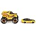 Monster Jam Official 1:64 Scale Diecast 2-Pack Series 5 Monster Truck and Race Car: Earth Shaker