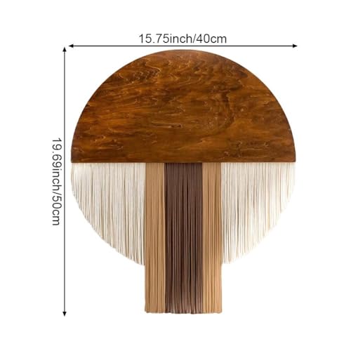 Tapiz de macramé bohemio para transformar la pared de tu dormitorio con borlas 5