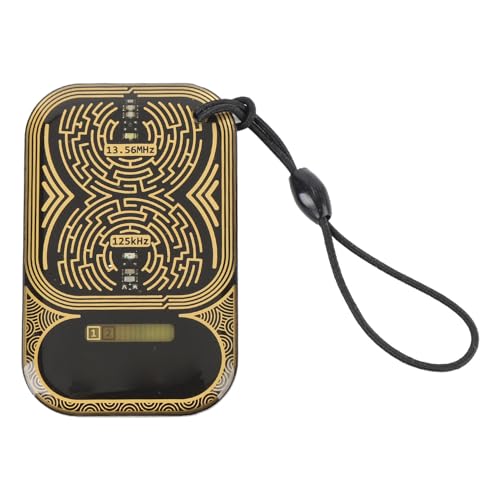 LICAEVEY Portable Dual Frequency Field Detector Keychain, 125KHz & 13.56MHz RFID Tester for Access Control Systems, IC ID Reader Debugging, Compact RF Signal Indicator