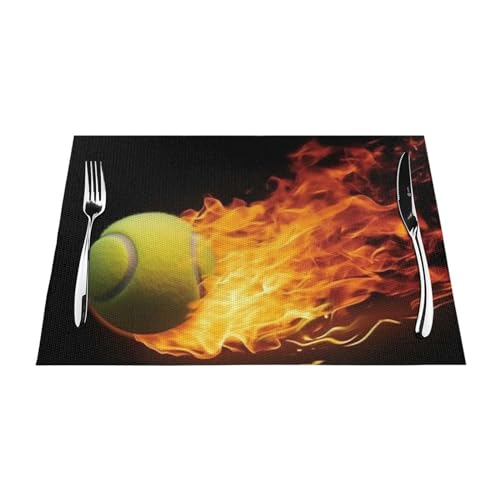 Set de table résistant à la chaleur napperon lavable et étanche x4 - 7
