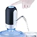 Homelifairy Electric Drinking Water Pump, Universal Water Bottle Pump Dispenser with Upgrade Waterproof Button Portable USB Charging Drinking Water Pump 5 Gallon Bottle(Black)