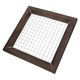 UKCOCO Hängebrett Aus Hirschhornfarn Pflanzen Orchideen-pflanzgefäß Zum Aufhängen Hängender Kräuter-trockenständer Nudeltrockenblech Kräuter-wäscheständer Aus Holz Kaffee Rostfreier