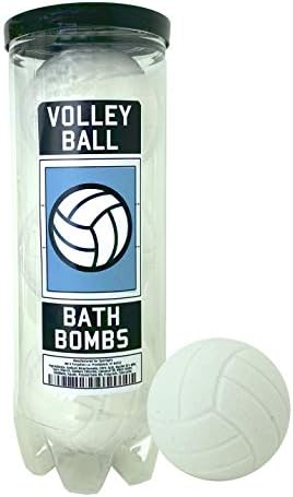 Volleyball Bath Bombs - 3 Pack - Volleyball Gifts - Volleyball Gifts for Team & Girls & Teen Girls, Girls Volleyball, Volleyball Accessories for Teen Girls, Volleyball Coach, Volleyball Gear