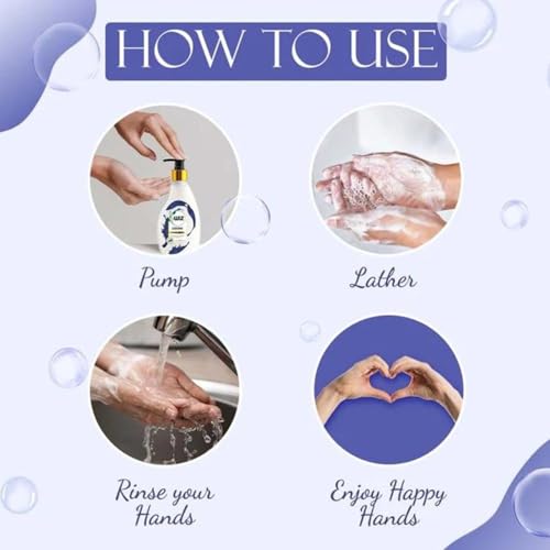 Image of Wiz Creme Handwash Liquid Soap Dispenser Bottle - 450ml (Pack of 4)| Germ Protection | Hand Wash with Added pH-Balanced & Moisturizers for Soft & Gentle Hands | Suitable for all Skin Types