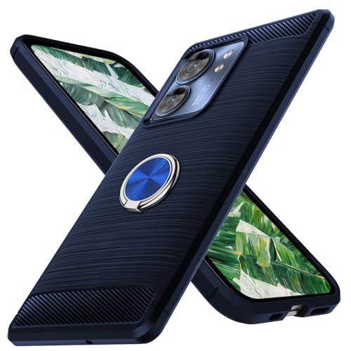 MOTOROLA Moto edge 40 �p �P�[�X �����O�t�� TPU �ϏՌ� �Y�f�@�ۃJ�o�[ �ی�o���p�[ �e�͐��t�� �Ռ��z�� �ԍڃz���_�[�Ή� �ϋv�� �U�M���H �����^ edge 40 �P�[�X �����h�~ �l�C ������� ��p�J�o�[(�u���[) XL