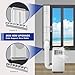 Portable Air conditioner Window Seal Kit, AC Window Seal Suitable for 5.9” AC Exhaust Hose, Adjustable Vertical/Horizontal Sliding Window Vent Seal Plates for A/C Unit Window Vent Kit