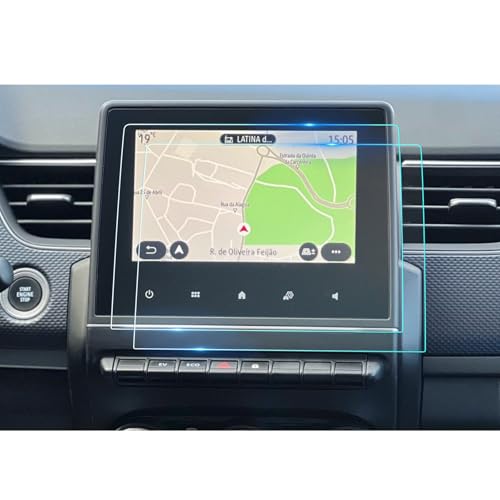 BIXUAN 7" PET Navigation Schutzfolie kompatibel mit 2021-2024 2025 Renault Clio 5 Zoe Captur 2 Arkana Displayschutzfolie Transparent Nano-Schutzfolie Clio 5 2025 Zubehör [Nanofolie 2 Stück]