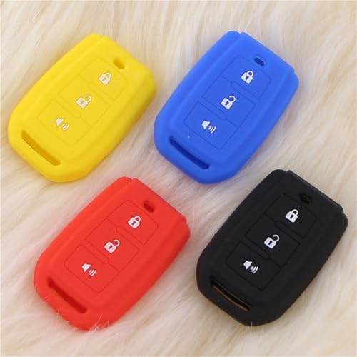 Coque silicone 3 boutons antichoc pour clé de voiture Toyota Veloz