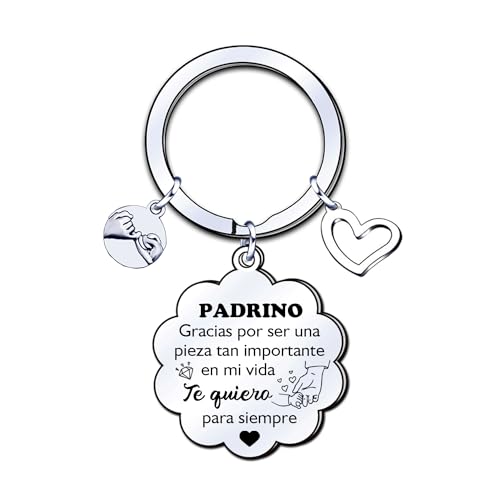 YJYJZX Padrino Llavero Regalos Hombre Llavero Regalo Padrino Regalo personalizado y divertido,Regalo del día del Padre,Regalo Navidad,Regalos de cumpleaños Regalo de bautizo (1)