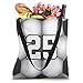 Soccer Futbol Number #25 Favorite Lucky Jersey Number Tote Bag