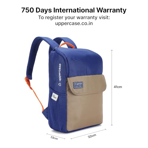 Image of uppercase Medium 17L Backpack 1700EBP1 3x more water resistant sustainable bag with Rainproof zippers for Men, Women, Boys and Girls, 750 Days warranty