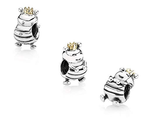 Bumble Honey Bee Charm Compatible with Pandora Charms Bracelets Gold Crown Sterling Silver Bead2