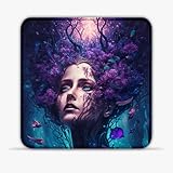 【Base en caoutchouc antidérapant】 L'ombrage dense et la base en caoutchouc naturel antidérapant améliorent la friction, peuvent saisir fermement le bureau. S'adapte à tous les types de surfaces, y compris le bois, le verre, le marbre, le métal et plus encore. Doux et ne bouge pas souvent lorsque vous utilisez le joli tapis de souris, offre une expérience plus agréable pendant le travail ou les jeux.