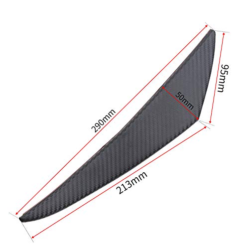 Sangmei 4 pcs Universal Frente para Carro Divisor Fin Splitter Spoiler Canard Valence Tipo Pasta par