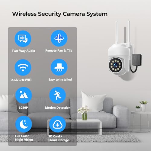 5MP-Wireless-Security-Camera-System8pcs-Security-Cameras-Outdoor-with-360Auto-TrackingSpotlight-Color-Night-Vision2-Way-Audio245GHz-WiFiUp-to-12CHfor-Home-Business-Surveillance-Kits