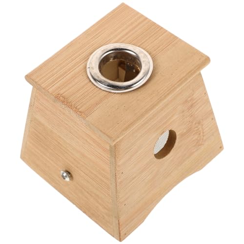 TOKIDNY Caja de Moxibustión de Madera Portátil con Varillas Moxa Diseño Ligero con Agujero Único y Correa para Aplicación Corporal Completa Calentador y Fácil Uso