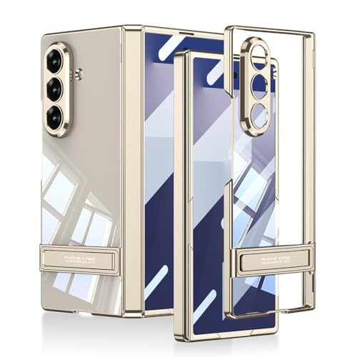 Coque Samsung Galaxy Z Fold 7 charnière magnétique protège écran or