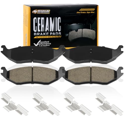 Image of Ceramic Rear Brake Pads Compatible with 2007-2009 Chrysler Aspen;For Select Dodge Durango /Ram 1500;2003 Dodge Ram 1500 Van;2011-2018 Ram 1500;2019-2023 Ram 1500 Classic(D967)