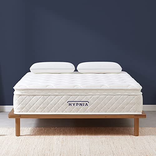 HYPNIA Colchón Bienestar 25 cm - Colchón Viscoelástico 150x200 + Muelles Ensacados - Acogida Suave, Soporte Equilibrado, Transpirable Frescor CoolSoft - Certificado Oeko-Tex Cover