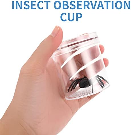 POPETPOP Vacuum Cleaner Toy Lizard Terrarium 6Pcs Magnifying Viewer Box - Mini Viewer Critter Cage Box Container, Kids Science Nature Exploration Tools Small Terrarium Kids Outdoor Toys 3 41fEbKFTjUL. AC